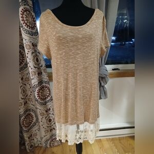 Jolt Size 2X Lace Blouse